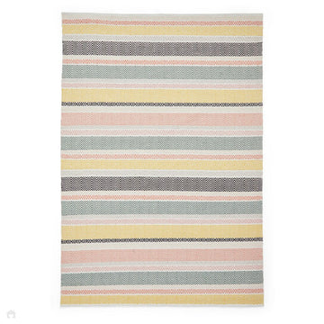 Cascade 29898 Modern Geometric Stripe Hand-Woven Cotton Flatweave Pastel Multi Rug-Think Rugs-Rug Love - The Most Loved Rug Store